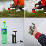 Portable Outdoor Water Filter Purifier Cleaner Outdoor Survival Emergency Water Purifier
