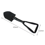 Carbon Steel Army Military Three Folding Spade Shovel Camping Metal Portable Survival Trowel Garden Outdoor Tool