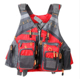 Outdoor Sport Fishing Life Vest Men Breathable Swimming Life Jacket Safety Waistcoat Survival Utility Vest