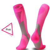 Men&Women New Compression Long Running Socks Men High Elastic Sports Stocking Running Cycling High Compression Leg Support