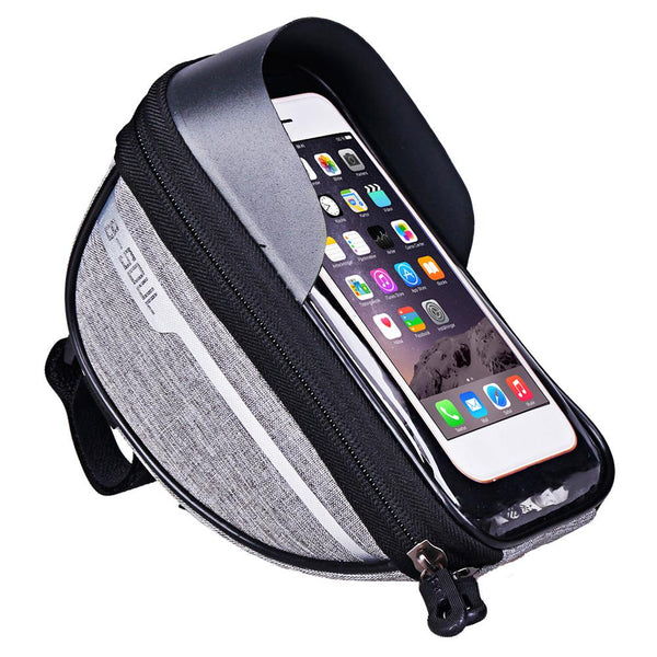 Cycling Bicycle Bike Head Tube Handlebar Cell Mobile Phone Bag Case Holder Case Pannier Waterproof Touchscreen Polyester Bike ba