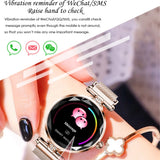H1 Women Fashion Smart Watch Blood Pressure Heart Rate Monitor Fitness Tracker Bracelet Smartwatch Diamond Flower Color Screen