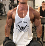 Bodybuilding Tank Top Men Gyms Stringer Singlet Cotton Sleeveless shirt Workout Man Undershirt-in Tank Tops